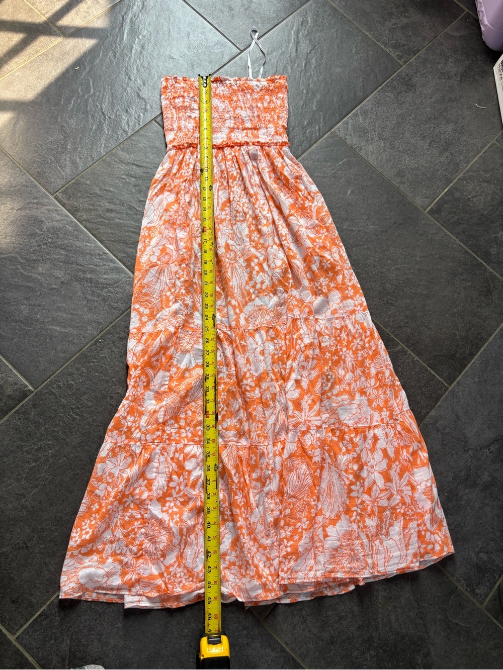 Lilly Pulitzer Strapless Coral Floral Maxi Dress - Picture 6 of 9